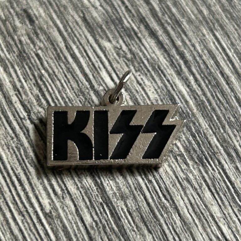KISS Pendant for Necklace Jewelry Enamel Metal Vintage Kiss Memorabilia 1980's
