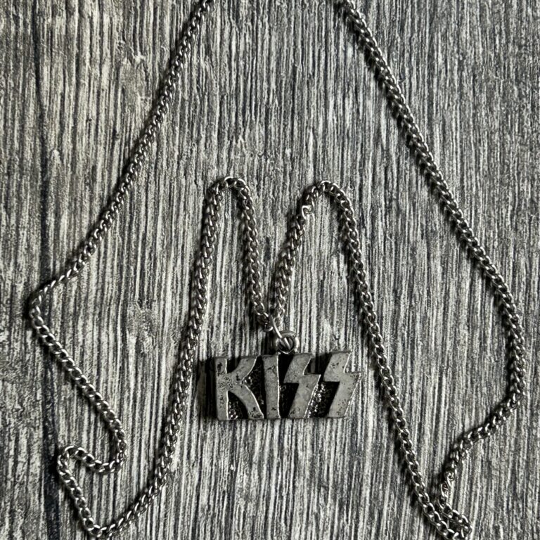 KISS Pendant Necklace Jewelry Vintage Kiss Memorabilia Aucoin Era Head Shop