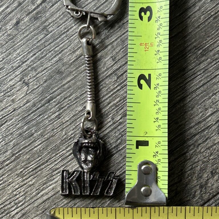 KISS Keychain Gene Simmons Tongue w/ Logo Metal Vintage Kiss Memorabilia 1980's