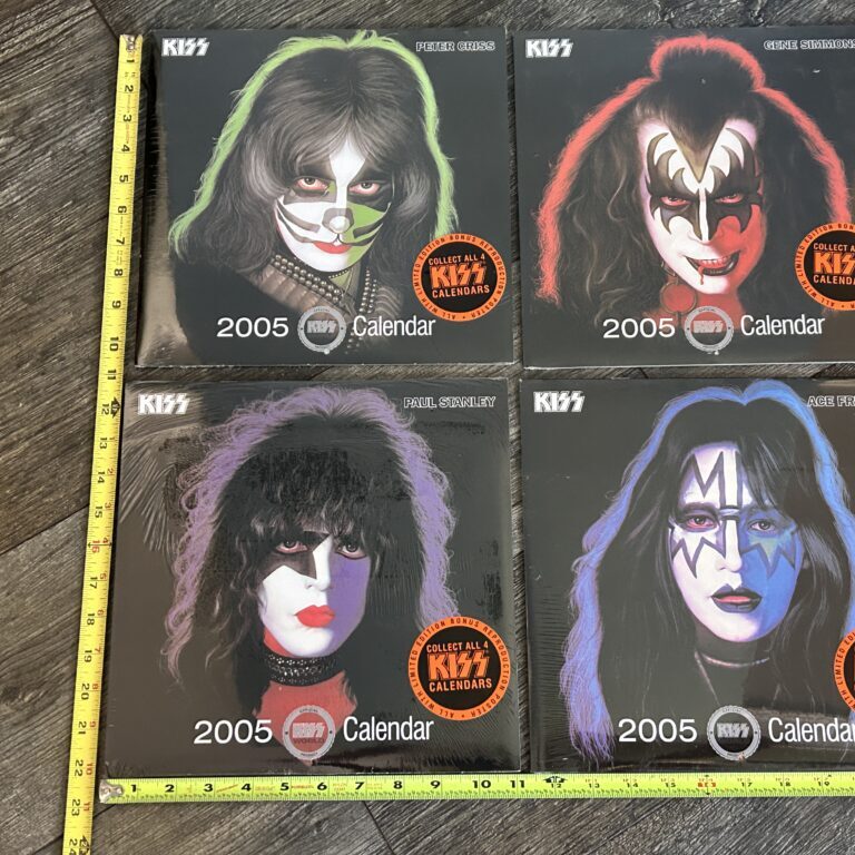 KISS Calendar 2005 Set 1978 Solo Albums Insert Poster SEALED Vintage Kiss Aucoin