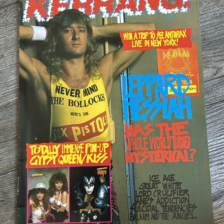 KISS Poster Centerfold Gene Simmons Creatures Kerrang Magazine 1988 Vintage Kiss