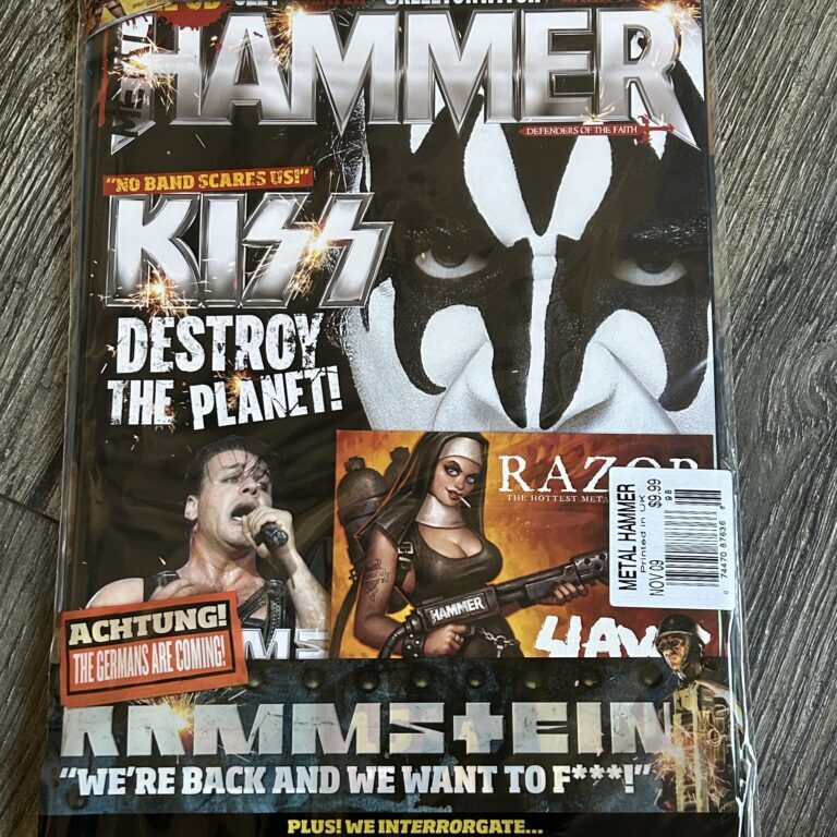 KISS Magazine Metal Hammer Nov 2009 Rammstein SEALED Vintage Kiss Memorabilia