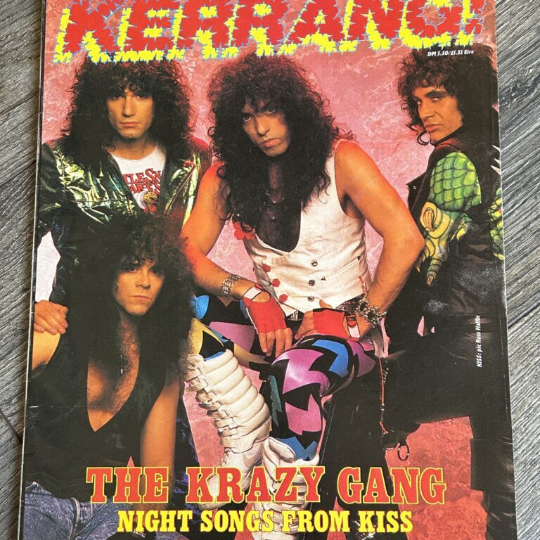 KISS Magazine Kerrang 155 1987 Crazy Nights Vintage Kiss Memorabilia Carr Kulick
