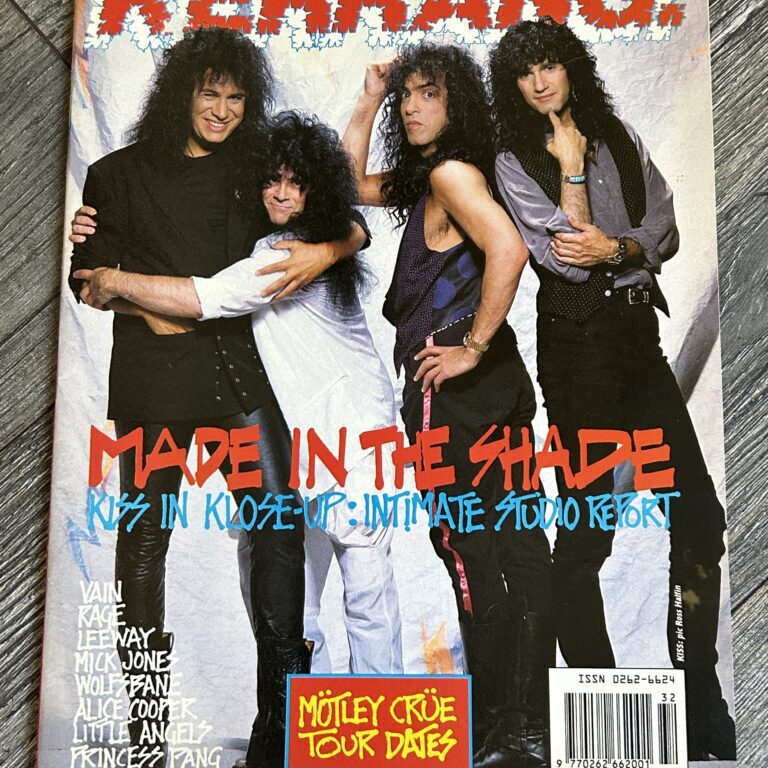 KISS Magazine Kerrang #251 Aug 12 1989 Hot In The Shade Vintage Kiss Carr Kulick