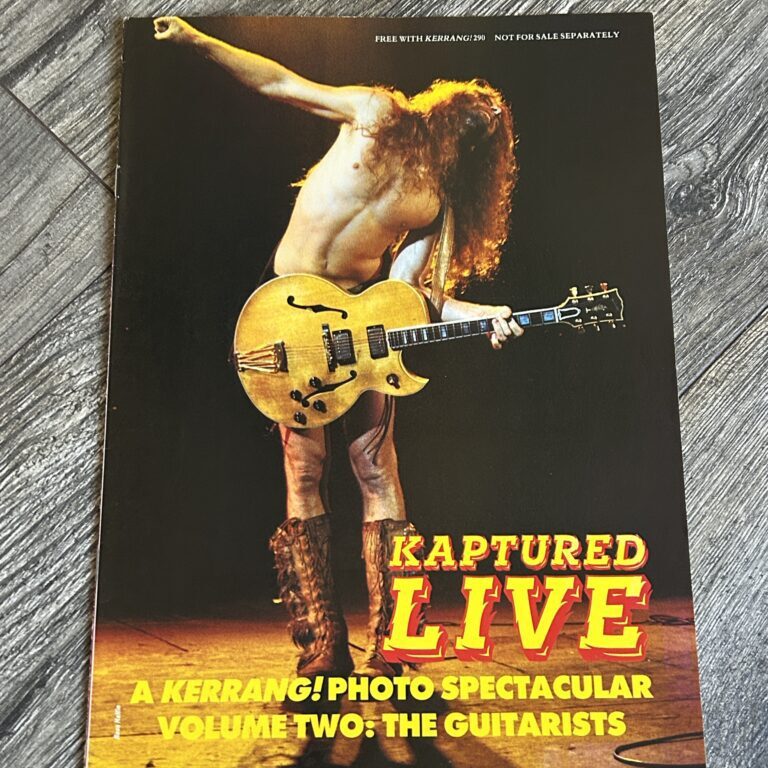 Kerrang Magazine Kaptured Randy Rhoads Jake E Lee Zakk Centerfold Vintage Kiss