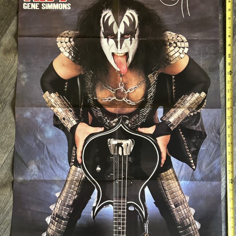 KISS Poster Centerfold GENE SIMMONS Reunion Tour 23x32 Vintage Kiss Memorabilia