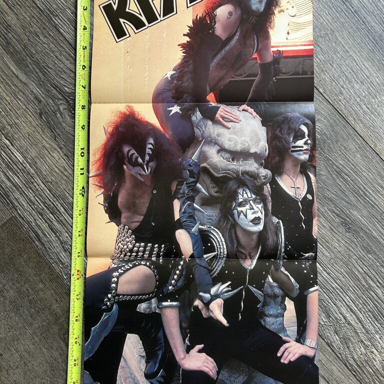 KISS Poster Centerfold 1990 Vintage Kiss Alive Grauman's Theatre CA 1976 Aucoin