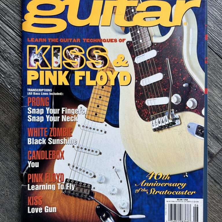 KISS Magazine Guitar For The Practicing Musician 1994 Vintage Kiss Pink Floyd