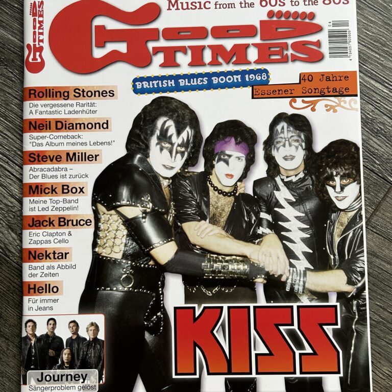 KISS Magazine Good Times Germany Aug Sept 2008 Vintage Kiss Vinyl 7" 45 Aucoin