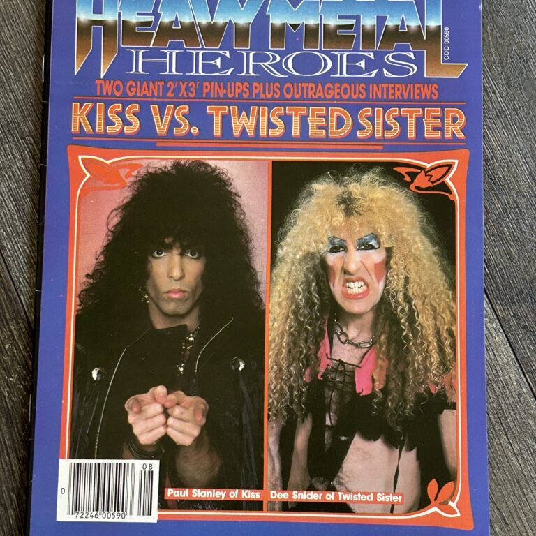 KISS Magazine Heavy Metal Heroes Kiss vs Twisted Sister Kiss Poster Vintage Kiss