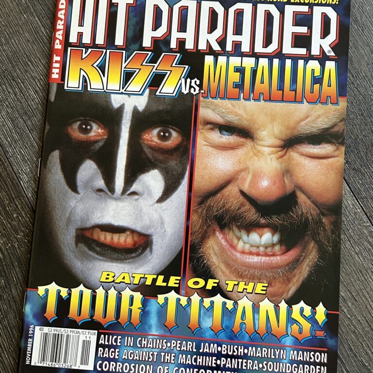 KISS Magazine Hit Parader Nov 1996 Kiss Reunion Poster Vintage Kiss Memorabilia