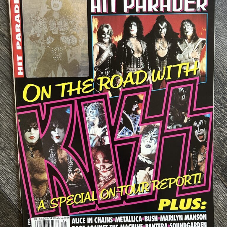 KISS Magazine Hit Parader Oct 1996 Kiss Dynasty Poster Vintage Kiss Memorabilia