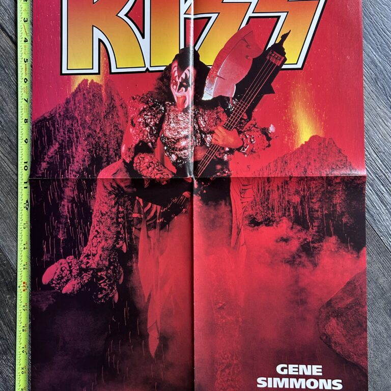 KISS Poster Centerfold Gene Simmons Dynasty 16x21.5 Vintage Kiss Memorabilia