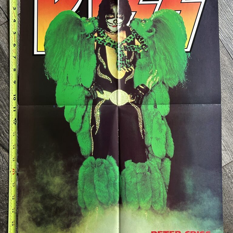 KISS Poster Centerfold Peter Criss Dynasty 16x21.5 Vintage Kiss Memorabilia