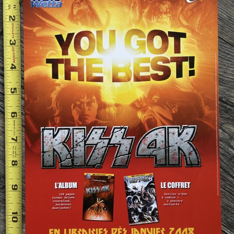 KISS Comic Ad Kiss 4K Special Edition France Wetta Kiss Comics Group Memorabilia