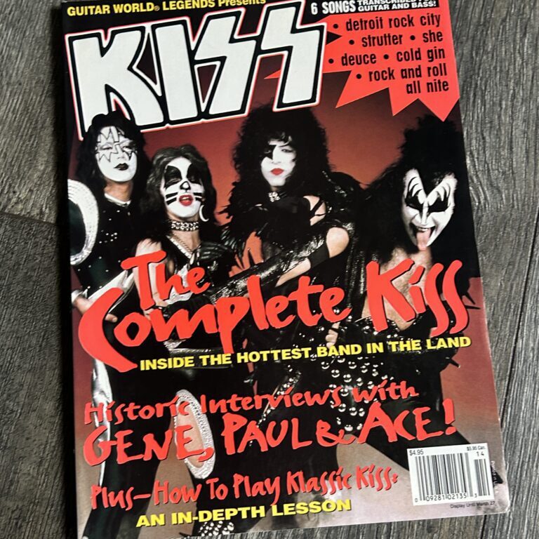 KISS Magazine Guitar World Legends 1994 Vintage Kiss Guitar Tab Aucoin Era