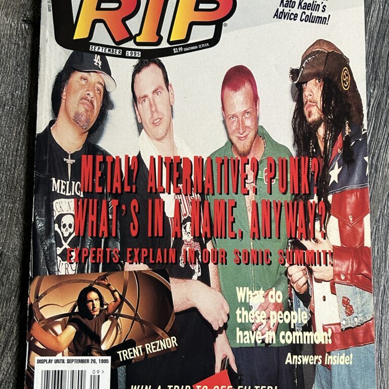 KISS Magazine RIP Sept 1995 Vintage Kiss Blind Melon Nine Inch Nails STP Ramones