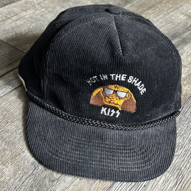 KISS Hat Hot In The Shade Concert Tour Promo Sphinx UNWORN Corduroy Vintage Kiss