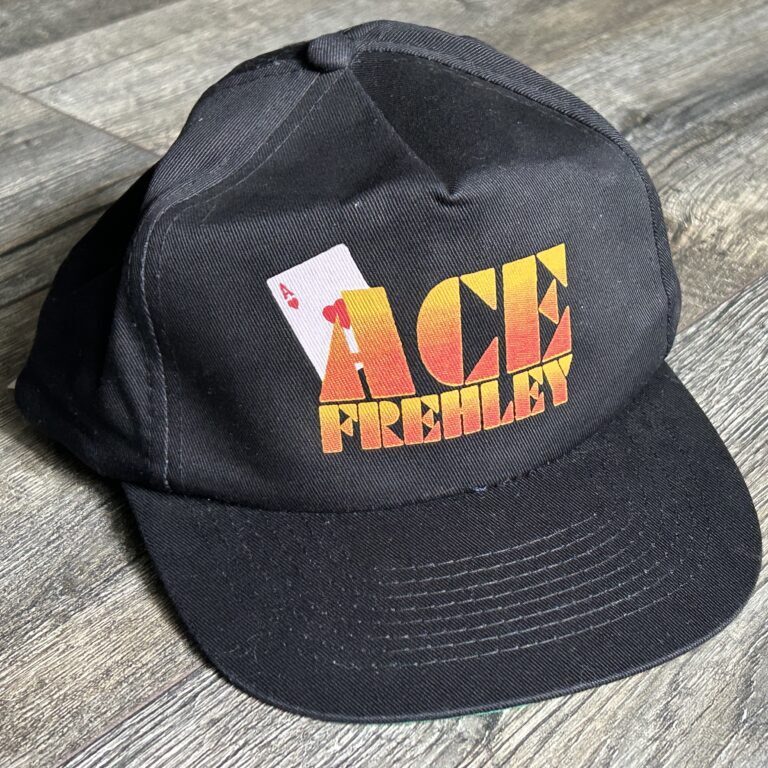 Kiss Hat ACE FREHLEY Trouble Walkin Orange UNWORN Vintage Kiss Memorabilia