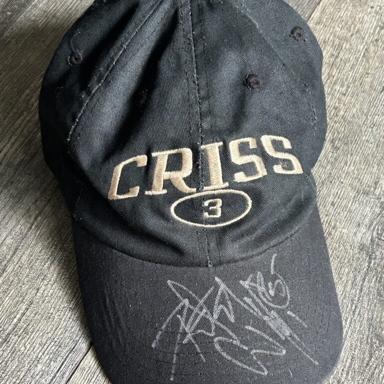 Kiss Hat PETER CRISS 3 Logo SIGNED Autograph Adjustable Vintage Kiss Memorabilia