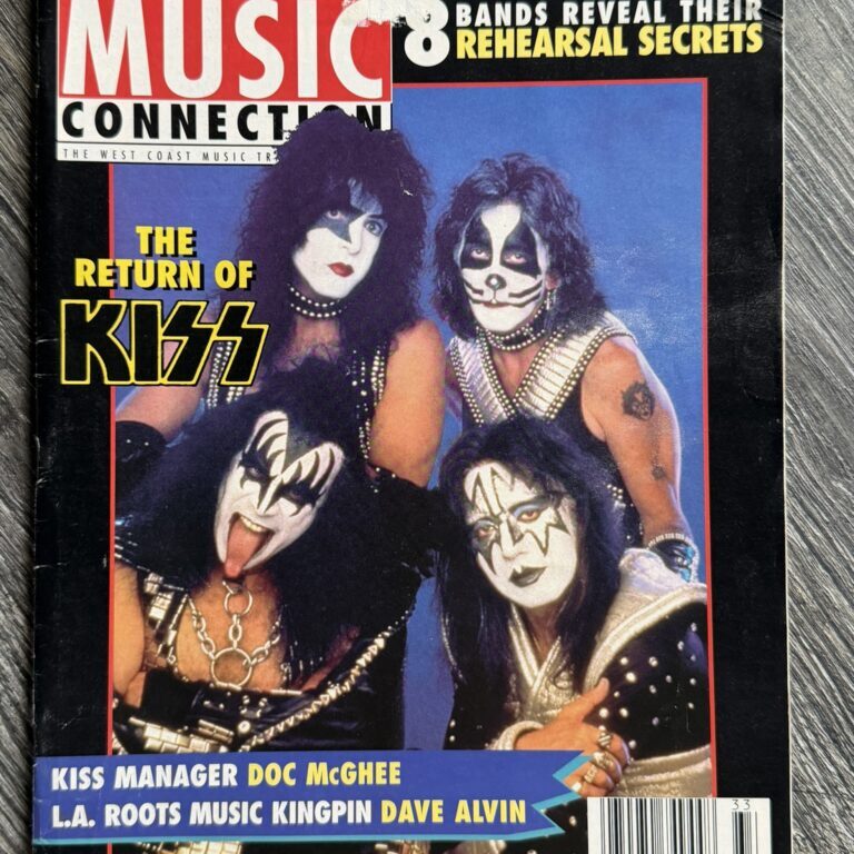 KISS Magazine Music Connection Aug 1996 Reunion Tour Vintage Kiss Memorabilia A
