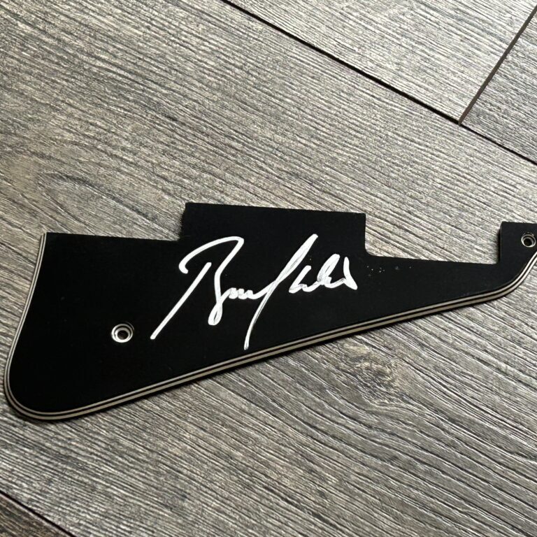 Kiss BRUCE KULICK SIGNED Autograph Gibson Les Paul Guitar Pickguard Vintage Kiss