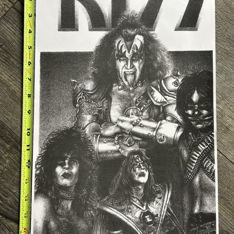 KISS Poster Gene Paul Peter Ace Eras Collage 11x17 Vintage Kiss Memorabilia