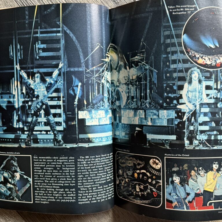 KISS Magazine Playboy Dec 1977 Rock And Roll Over Tour Japan Vintage Kiss Aucoin