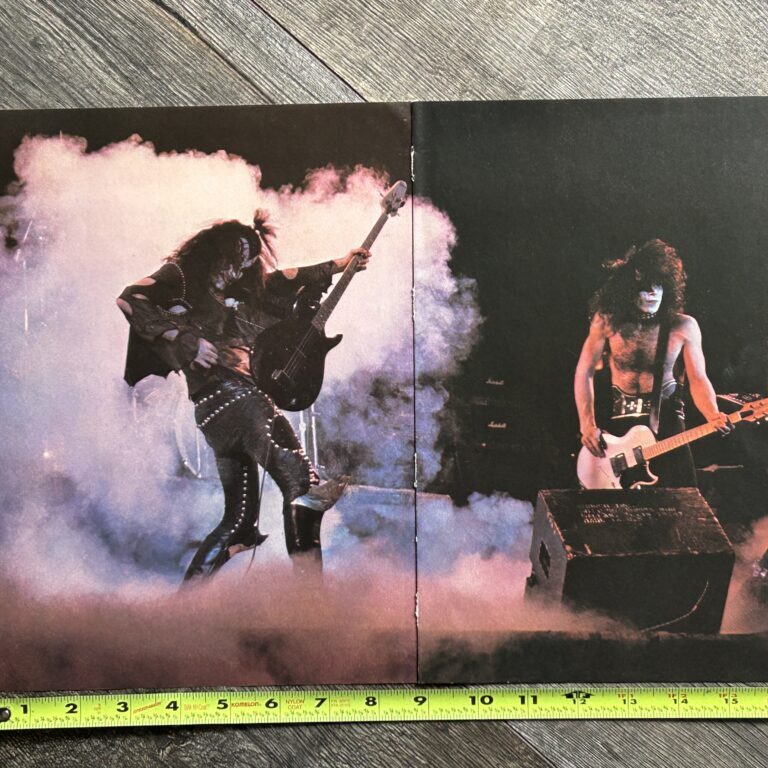 KISS Poster Centerfold Hotter Than Hell Tour 1980's Vintage Kiss Aucoin Era