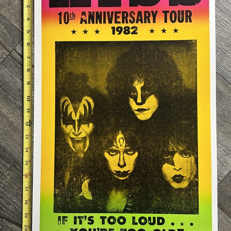 KISS Concert Poster Retro Novelty 10th Anniversary Creatures Tour Vintage Kiss