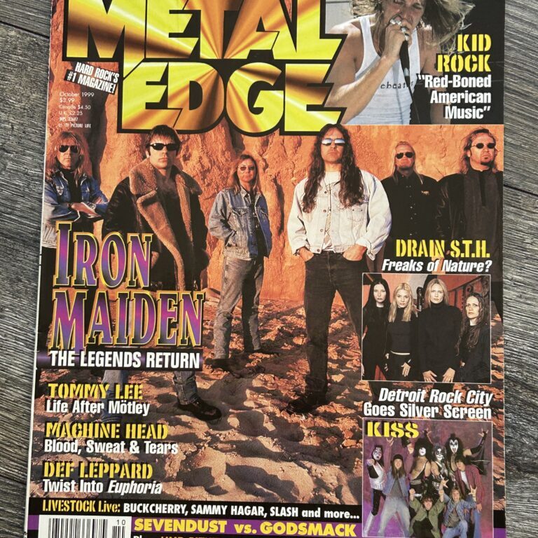 KISS Magazine Metal Edge 1999 Vintage Kiss Detroit Rock City Movie Kid Rock