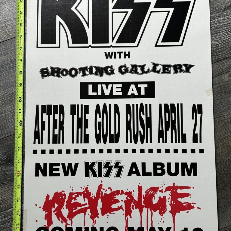 KISS Concert Poster Revenge Club Tour After Gold Rush Phoenix Apr27 Vintage Kiss