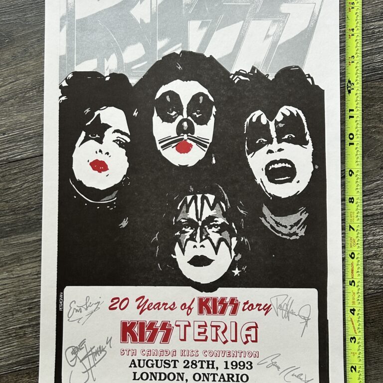 KISS Poster Kissteria 5th Canada Kiss Convention London Ontario 1993 Vintage