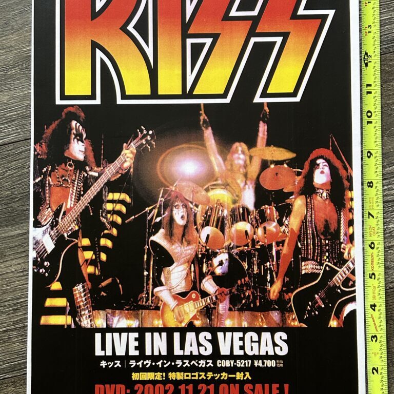 KISS Poster CustomMade Live In Las Vegas DVD Release Japan Japanese Vintage Kiss