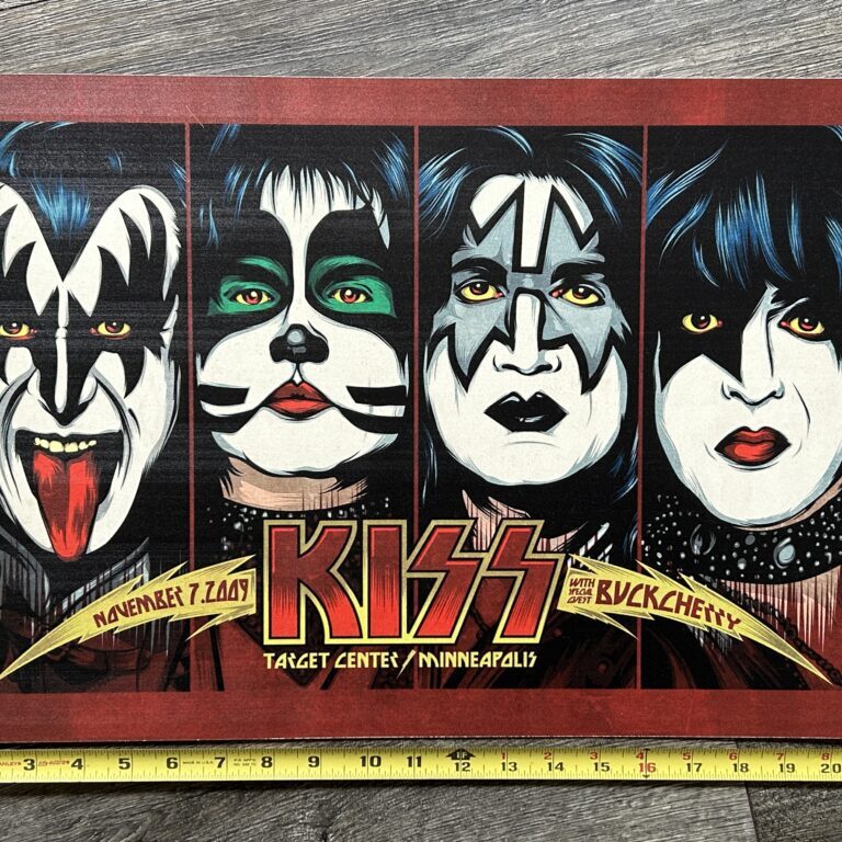 KISS Concert Poster Alive 35 Tour Minneapolis Nov 7 2009 14x22 Vintage Kiss