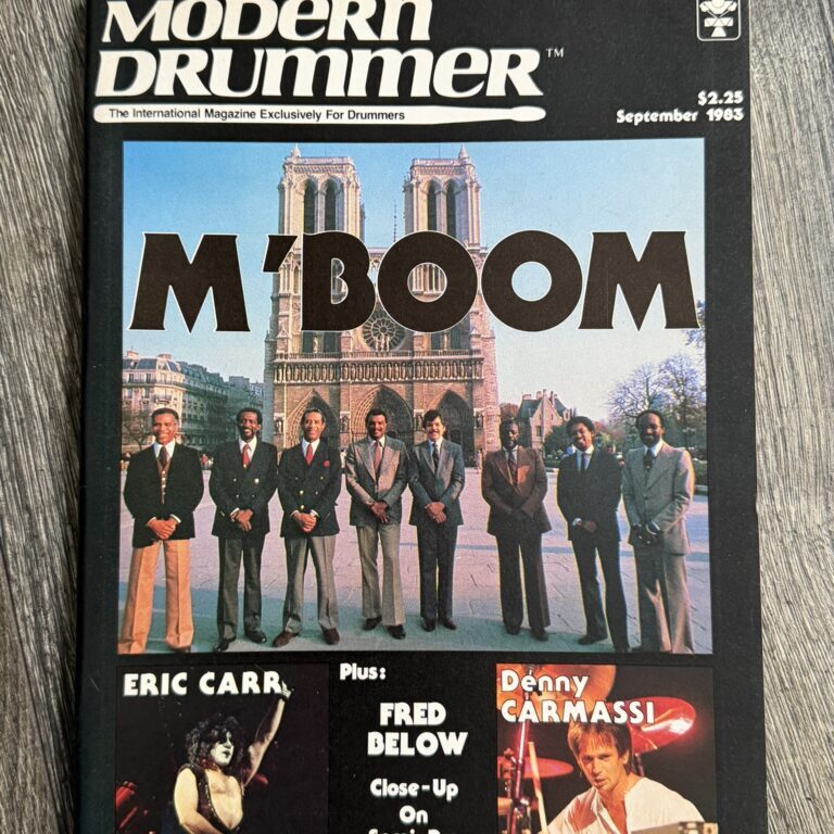 KISS Magazine Modern Drummer Sept 1983 ERIC CARR Creatures Vintage Kiss Aucoin