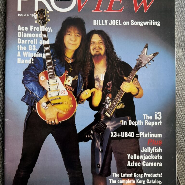 KISS Magazine Korg Pro View ACE FREHLEY Dimebag Darrell 1994 Vintage Kiss