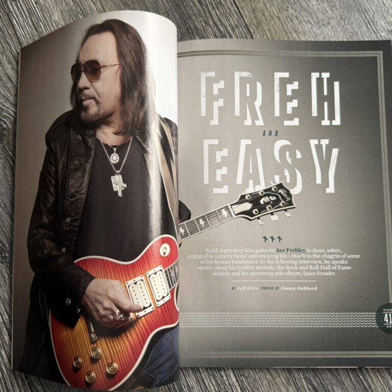 KISS Magazine Guitar World July 2014 ACE FREHLEY Jimmy Page Vintage Kiss