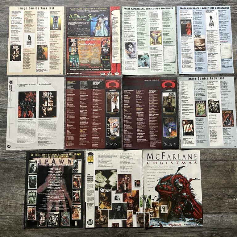 KISS Ad Psycho Circus Comic Trade Paperback Magazine Lot McFarlane Image Vintage