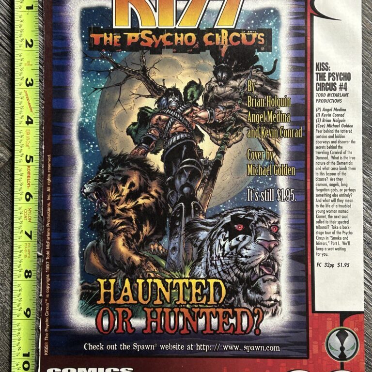 KISS Ad Advert Promo Psycho Circus Comic #4 McFarlane Image Comics Vintage Kiss