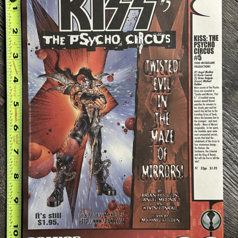 KISS Ad Advert Promo Psycho Circus Comic #5 McFarlane Image Comics Vintage Kiss