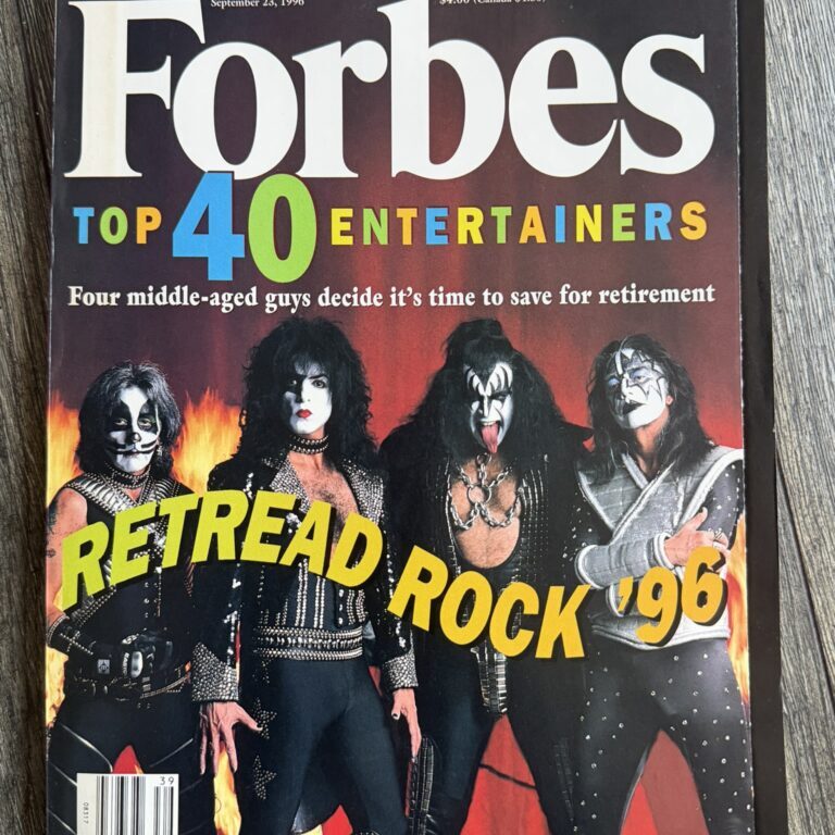 KISS Magazine Forbes Sept 1996 Alive Worldwide Reunion Tour Vintage Kiss
