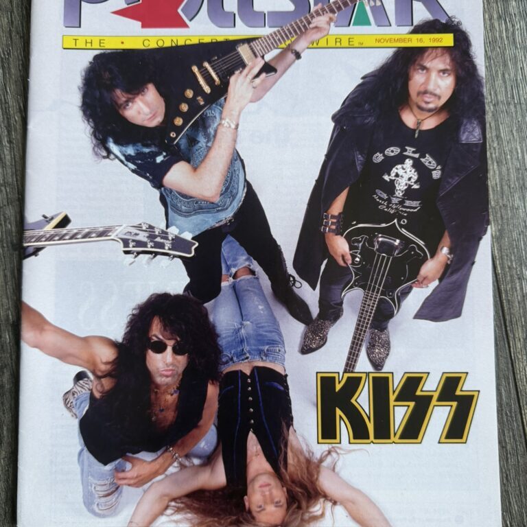 KISS Magazine Pollstar Nov 1992 Revenge Concert Tour Vintage Kiss Memorabilia