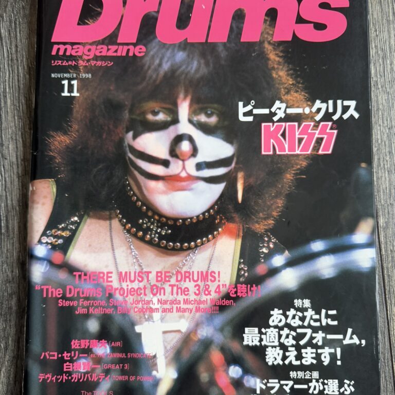 KISS Magazine Rhythm Drums PETER CRISS Reunion Tour Japan Japanese Vintage Kiss