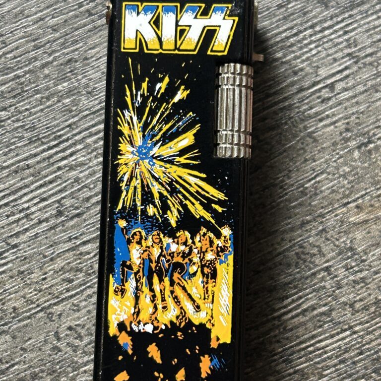 KISS Lighter Destroyer Fireworks Black Empty Vintage Kiss Memorabilia 1980's