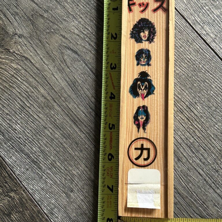 KISS Incense Set Japan Japanese Wooden Box 8" UNUSED Vintage Kiss Memorabilia