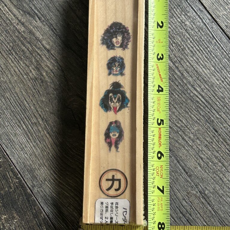 KISS Incense Set Japan Japanese Wooden Box 8" SEALED Vintage Kiss Memorabilia