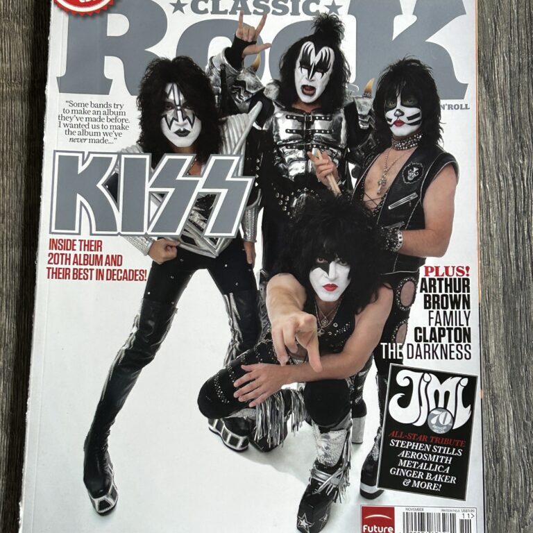 KISS Magazine Classic Rock Nov 2012 Vintage Kiss Jimi Hendrix 70th Bday NO CD