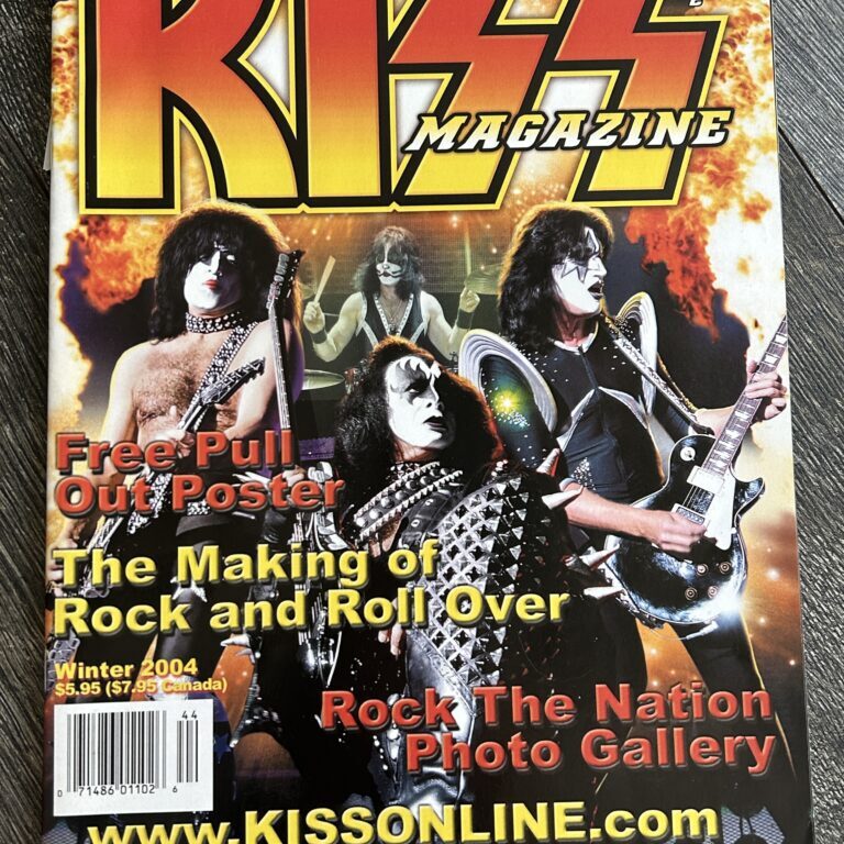 KISS Magazine #2 Official Authorized Quarterly Poster Vintage Kiss Memorabilia