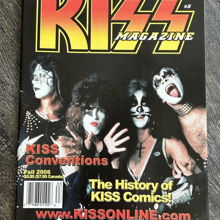 KISS Magazine #5 Official Authorized Quarterly Poster Vintage Kiss Memorabilia